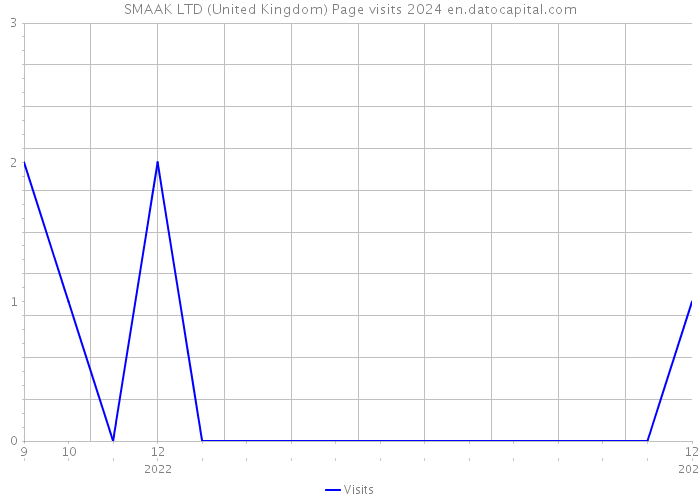 SMAAK LTD (United Kingdom) Page visits 2024 