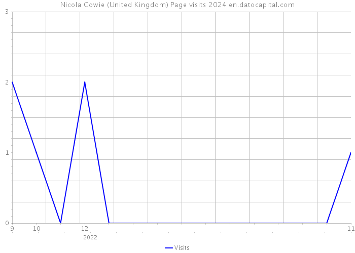 Nicola Gowie (United Kingdom) Page visits 2024 