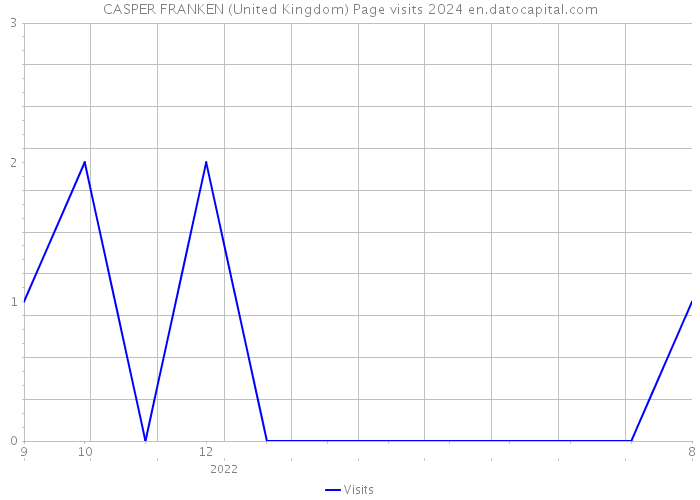 CASPER FRANKEN (United Kingdom) Page visits 2024 