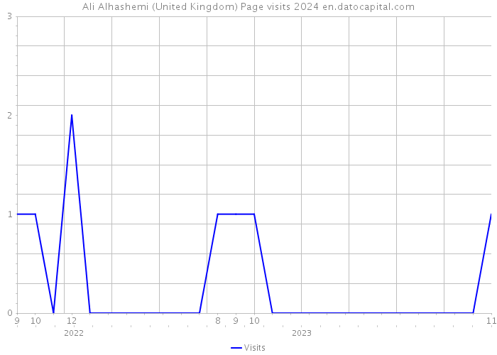 Ali Alhashemi (United Kingdom) Page visits 2024 