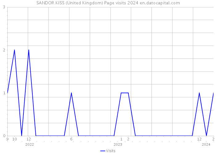 SANDOR KISS (United Kingdom) Page visits 2024 