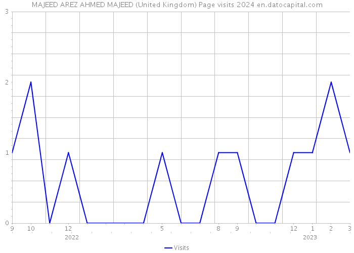 MAJEED AREZ AHMED MAJEED (United Kingdom) Page visits 2024 