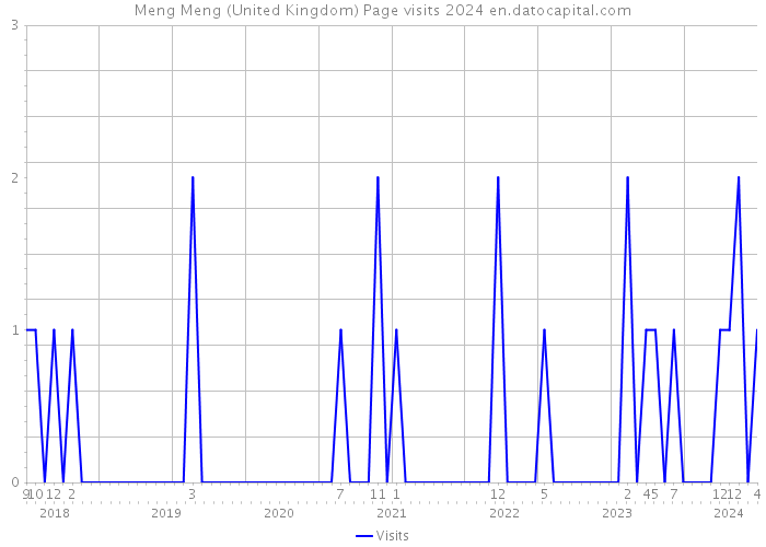 Meng Meng (United Kingdom) Page visits 2024 