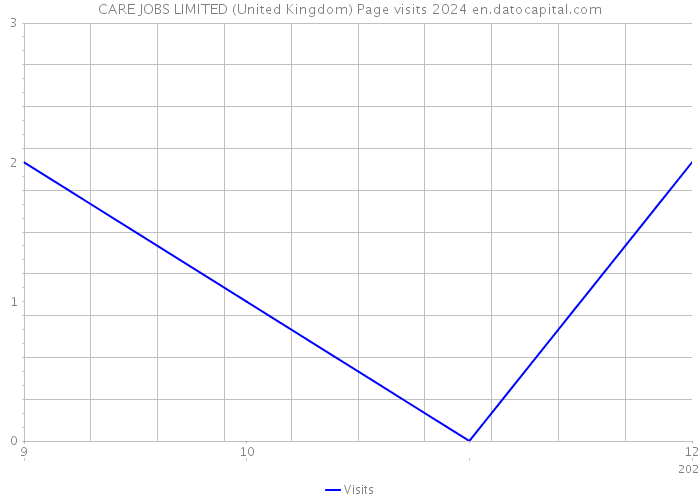 CARE JOBS LIMITED (United Kingdom) Page visits 2024 