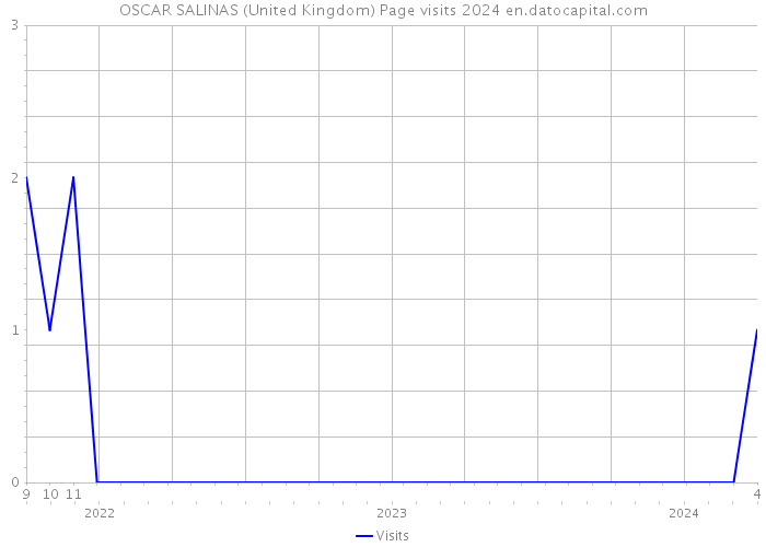 OSCAR SALINAS (United Kingdom) Page visits 2024 