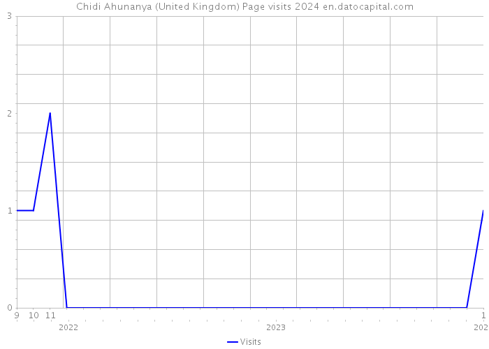 Chidi Ahunanya (United Kingdom) Page visits 2024 