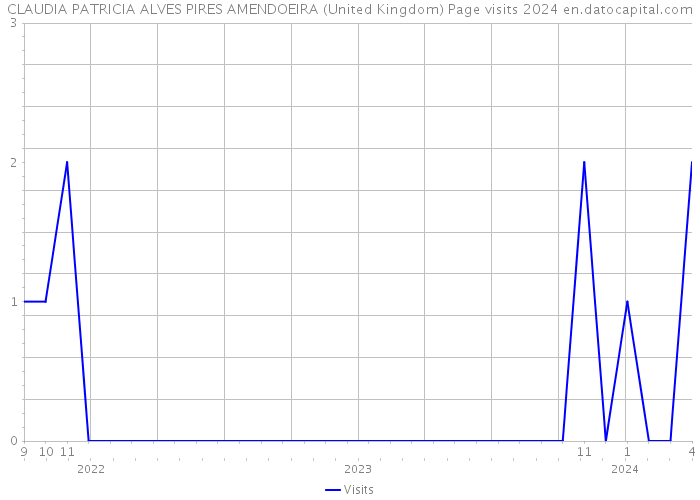CLAUDIA PATRICIA ALVES PIRES AMENDOEIRA (United Kingdom) Page visits 2024 
