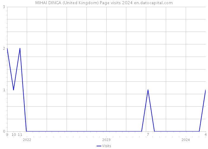 MIHAI DINGA (United Kingdom) Page visits 2024 