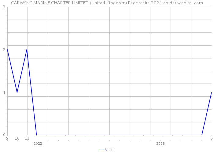 CARWYNG MARINE CHARTER LIMITED (United Kingdom) Page visits 2024 