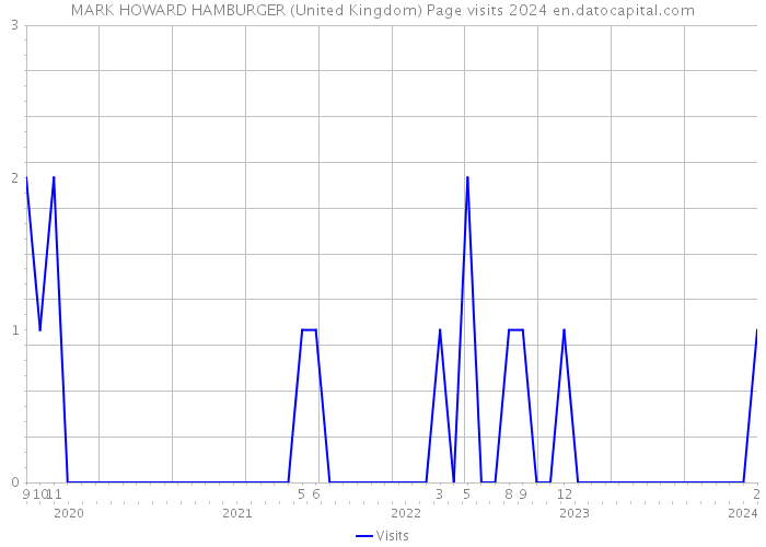 MARK HOWARD HAMBURGER (United Kingdom) Page visits 2024 
