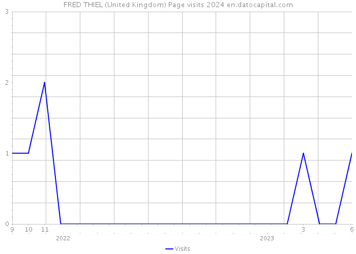 FRED THIEL (United Kingdom) Page visits 2024 