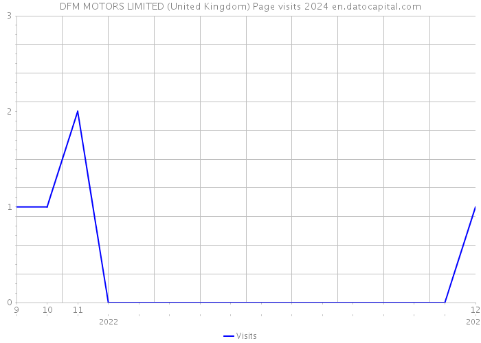 DFM MOTORS LIMITED (United Kingdom) Page visits 2024 