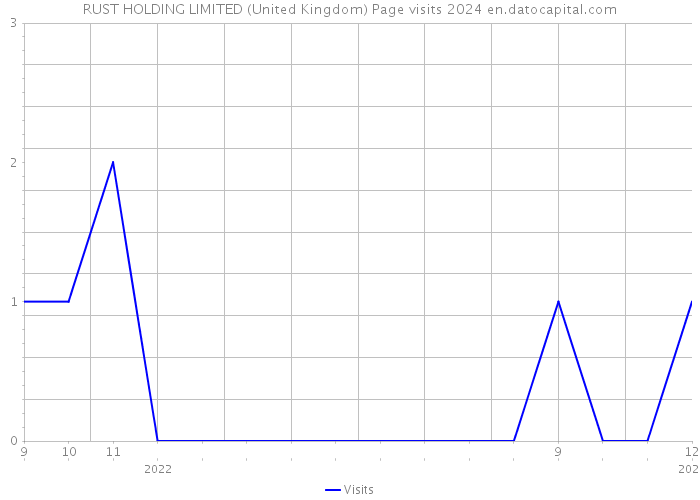 RUST HOLDING LIMITED (United Kingdom) Page visits 2024 