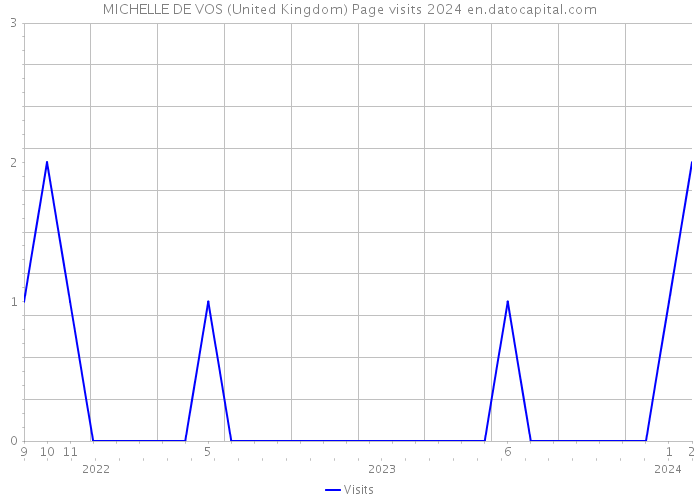 MICHELLE DE VOS (United Kingdom) Page visits 2024 
