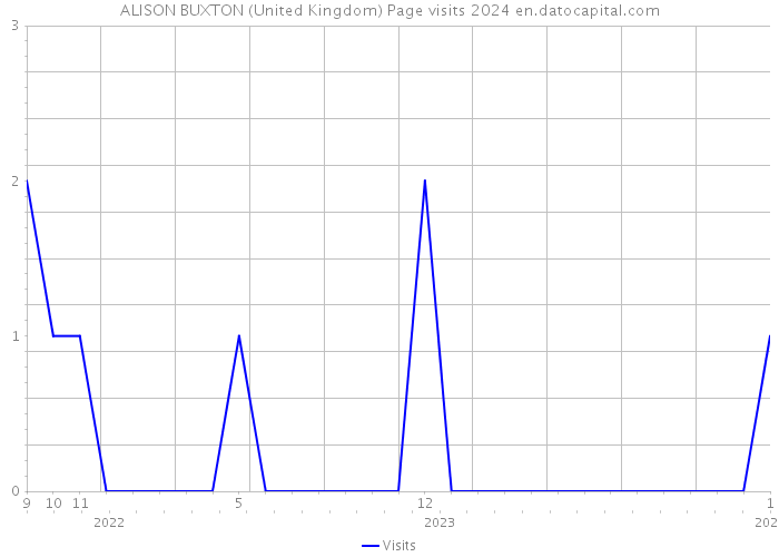 ALISON BUXTON (United Kingdom) Page visits 2024 