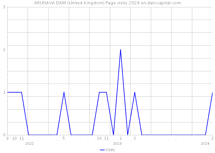 ARUNAVA DAM (United Kingdom) Page visits 2024 