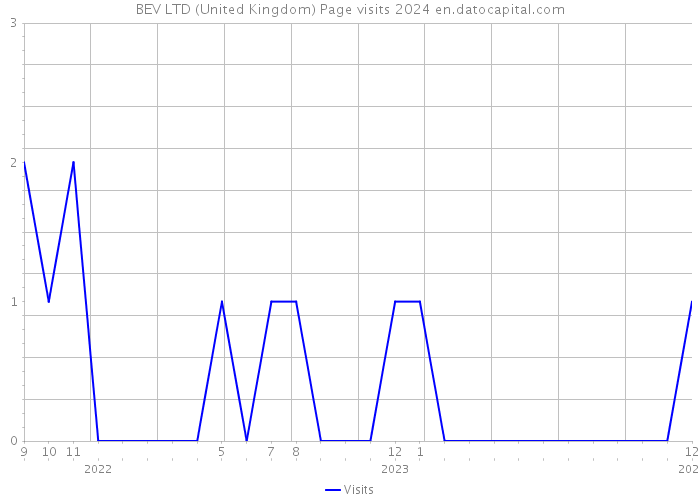 BEV LTD (United Kingdom) Page visits 2024 