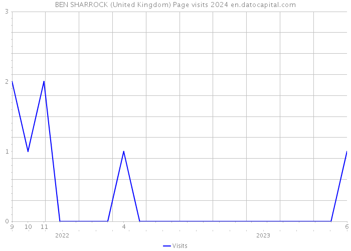 BEN SHARROCK (United Kingdom) Page visits 2024 