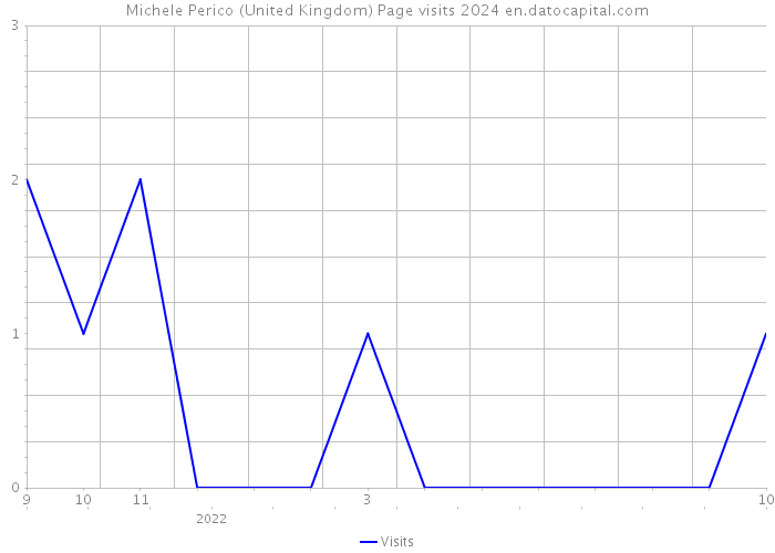 Michele Perico (United Kingdom) Page visits 2024 