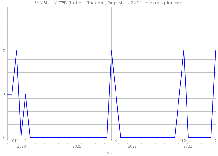 BAMBÜ LIMITED (United Kingdom) Page visits 2024 