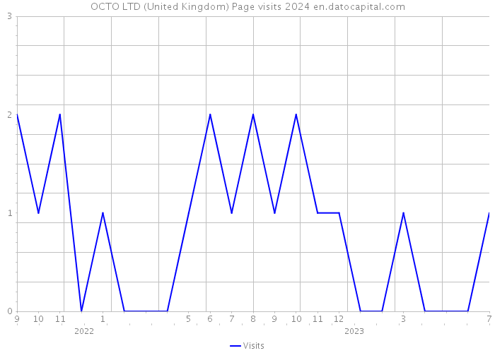 OCTO LTD (United Kingdom) Page visits 2024 