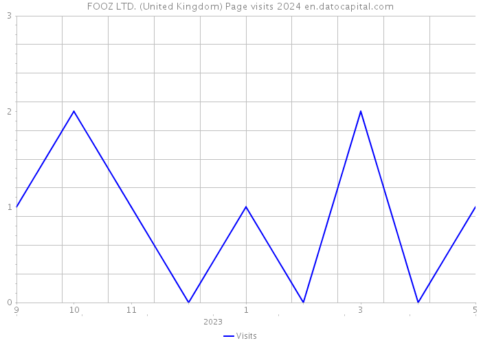 FOOZ LTD. (United Kingdom) Page visits 2024 