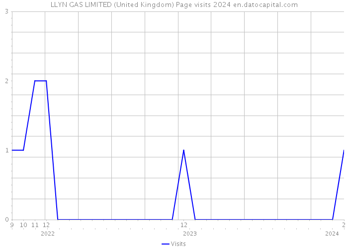 LLYN GAS LIMITED (United Kingdom) Page visits 2024 