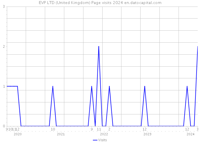 EVP LTD (United Kingdom) Page visits 2024 