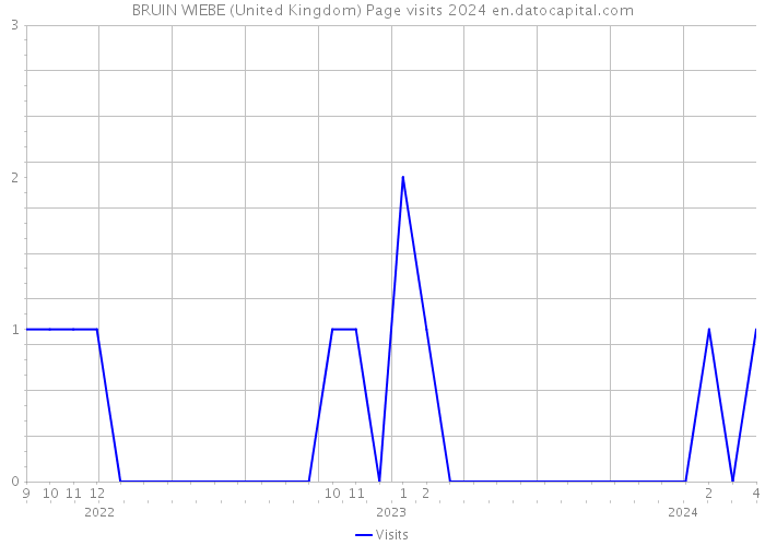 BRUIN WIEBE (United Kingdom) Page visits 2024 