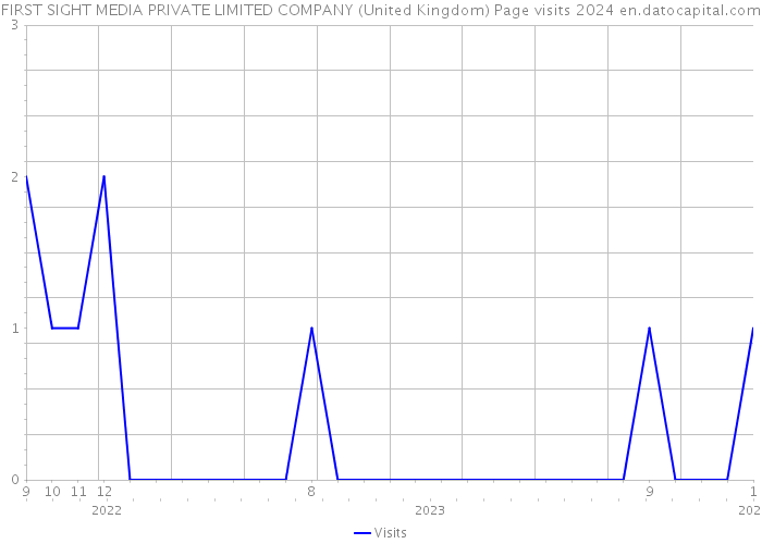 FIRST SIGHT MEDIA PRIVATE LIMITED COMPANY (United Kingdom) Page visits 2024 