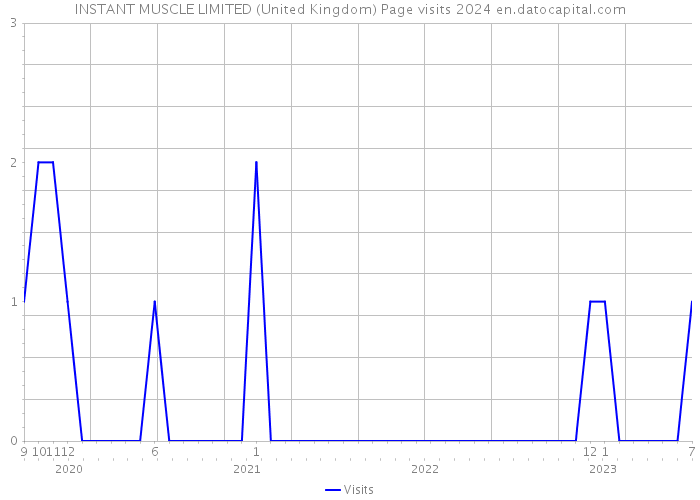 INSTANT MUSCLE LIMITED (United Kingdom) Page visits 2024 