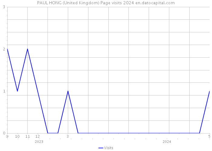 PAUL HONG (United Kingdom) Page visits 2024 