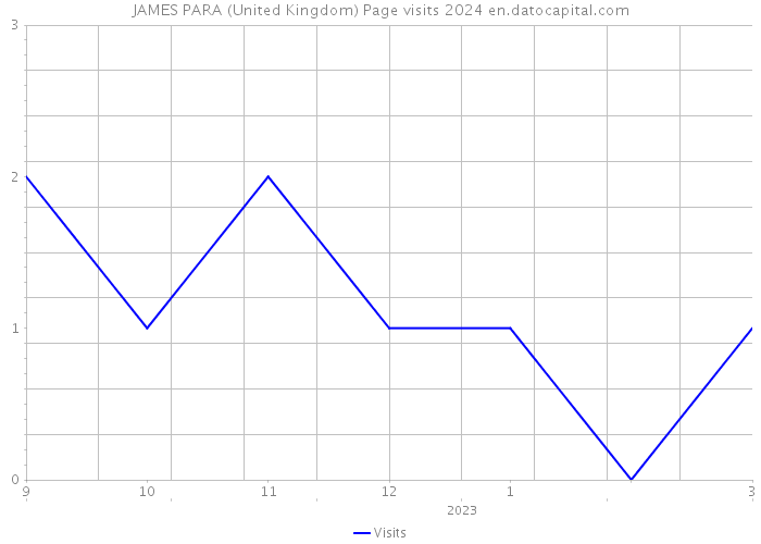 JAMES PARA (United Kingdom) Page visits 2024 