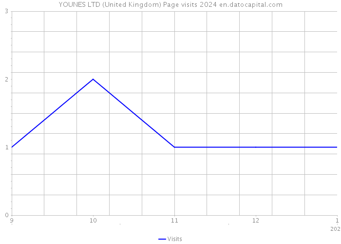 YOUNES LTD (United Kingdom) Page visits 2024 