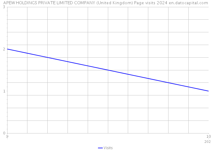 APEW HOLDINGS PRIVATE LIMITED COMPANY (United Kingdom) Page visits 2024 