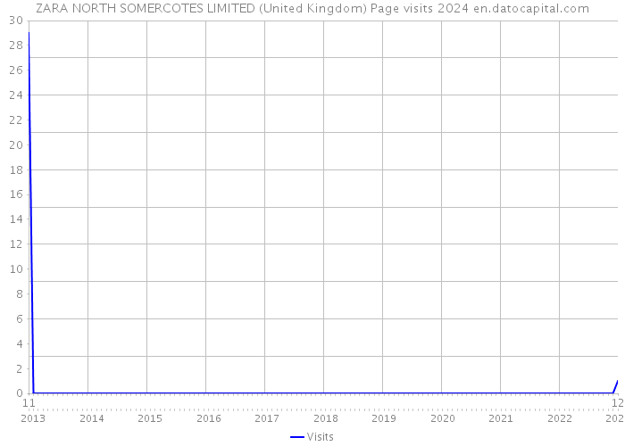 ZARA NORTH SOMERCOTES LIMITED (United Kingdom) Page visits 2024 