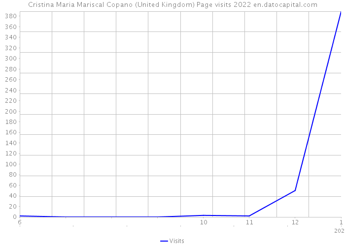 Cristina Maria Mariscal Copano (United Kingdom) Page visits 2022 
