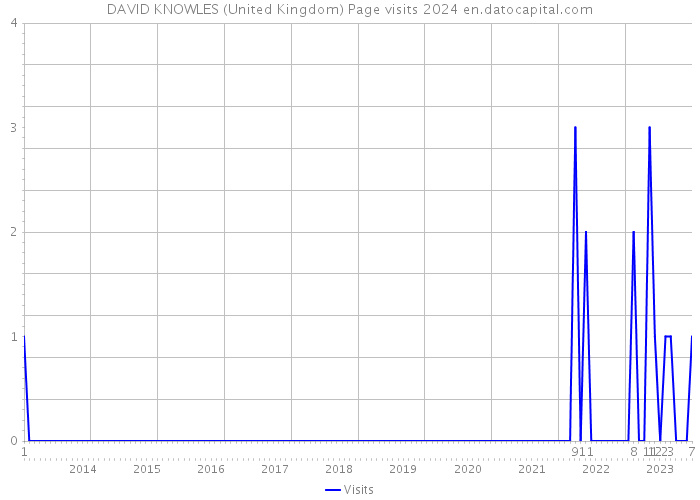 DAVID KNOWLES (United Kingdom) Page visits 2024 