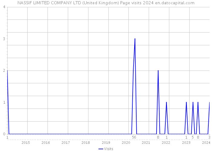 NASSIF LIMITED COMPANY LTD (United Kingdom) Page visits 2024 