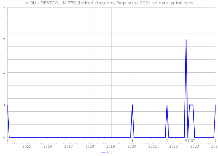 VIOLIN DEBTCO LIMITED (United Kingdom) Page visits 2024 