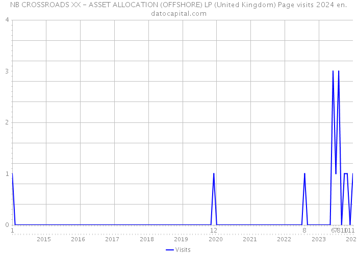 NB CROSSROADS XX - ASSET ALLOCATION (OFFSHORE) LP (United Kingdom) Page visits 2024 