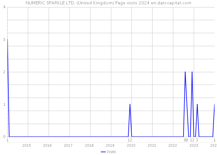 NUMERIC SPARKLE LTD. (United Kingdom) Page visits 2024 