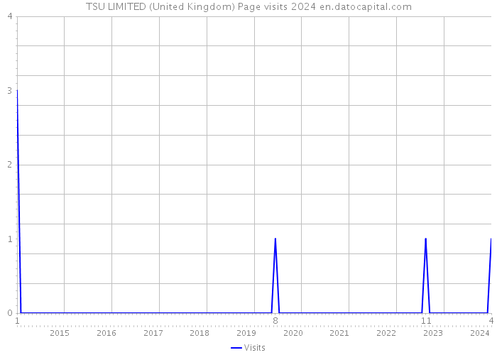 TSU LIMITED (United Kingdom) Page visits 2024 