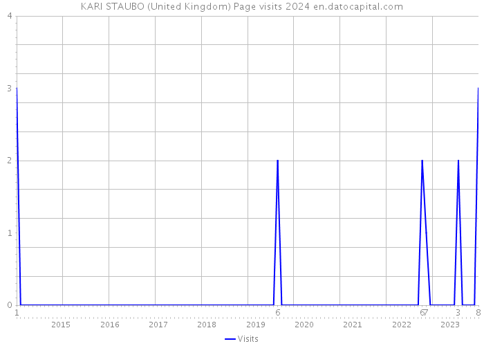 KARI STAUBO (United Kingdom) Page visits 2024 
