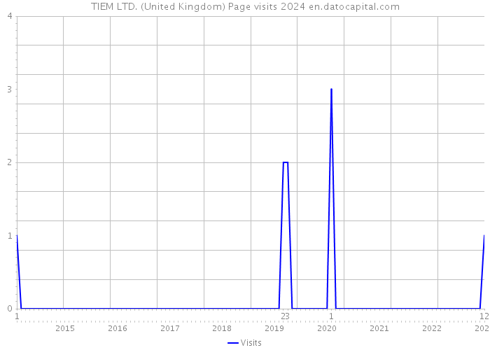 TIEM LTD. (United Kingdom) Page visits 2024 