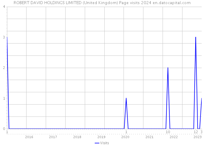 ROBERT DAVID HOLDINGS LIMITED (United Kingdom) Page visits 2024 
