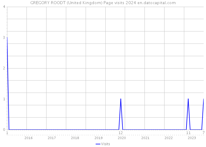 GREGORY ROODT (United Kingdom) Page visits 2024 