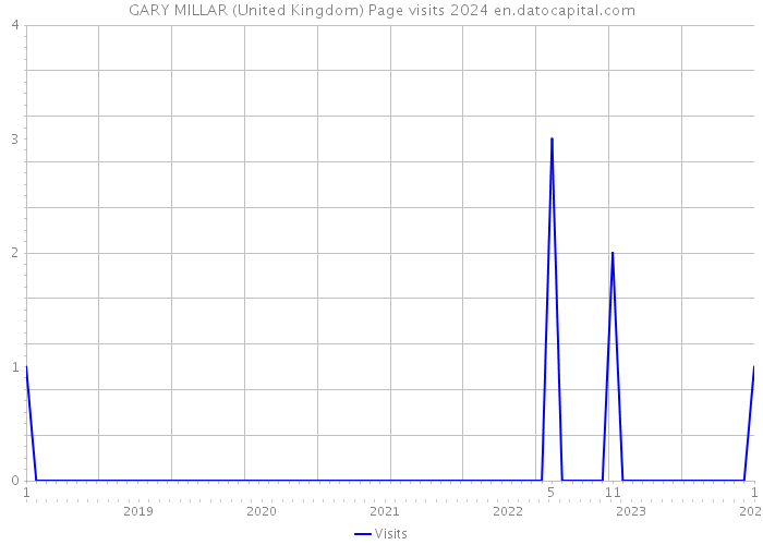 GARY MILLAR (United Kingdom) Page visits 2024 