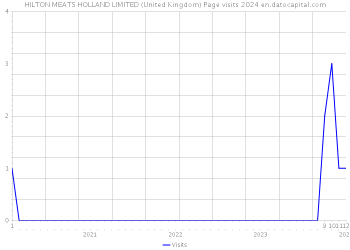 HILTON MEATS HOLLAND LIMITED (United Kingdom) Page visits 2024 
