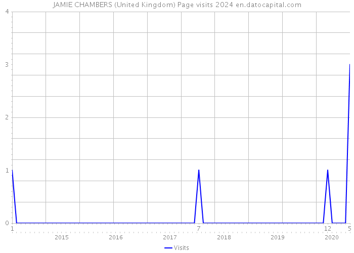 JAMIE CHAMBERS (United Kingdom) Page visits 2024 